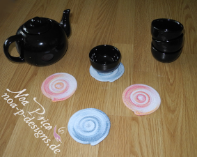 rope blue red coasters